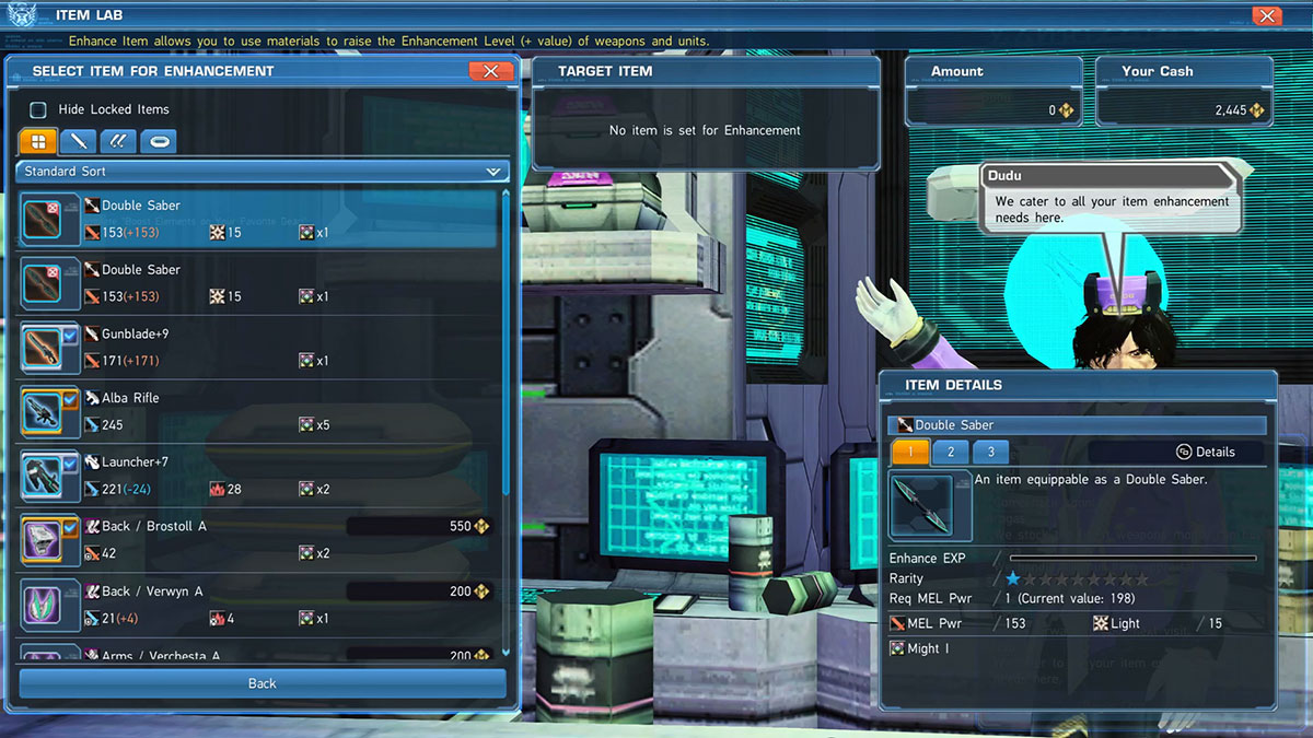 PSO2 How to Enhance Gear