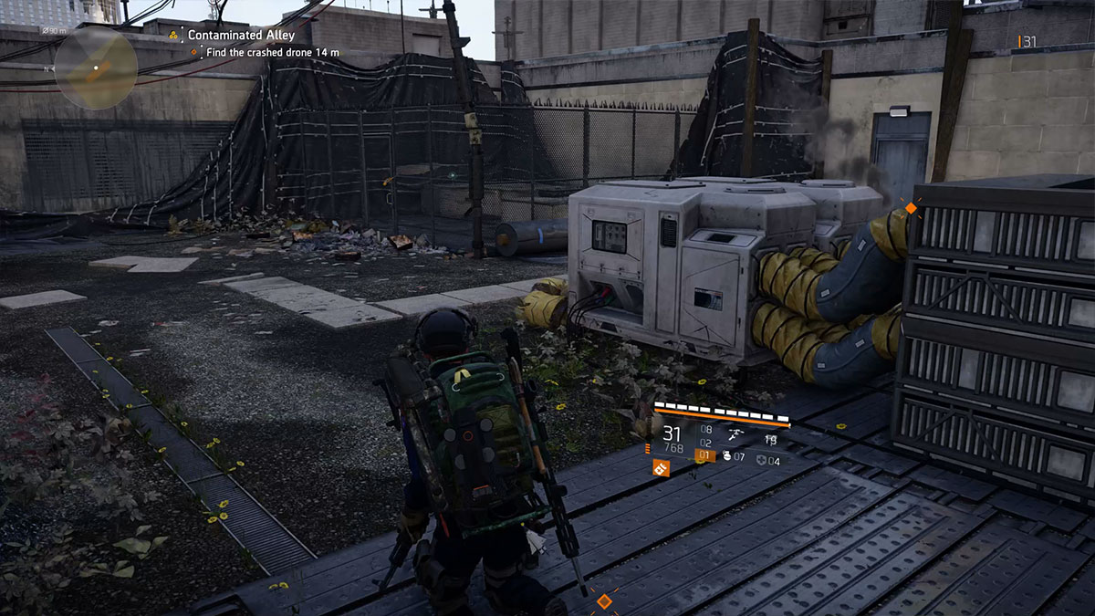 Division 2 Contaminated Ally Crashed Drone