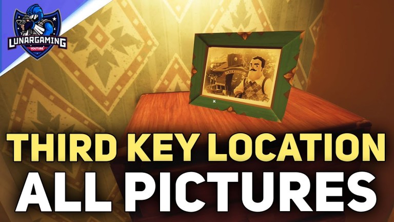 How To Get Third Key All Photo Frame Picture Pieces Hello Neighbor 2